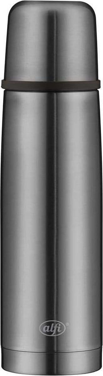 Perfect Isoleerfles Grijs 0,5l + Autostopper D7,5xh26cm