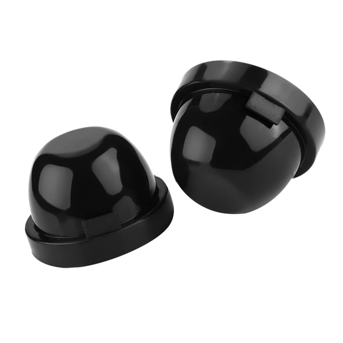 2 stuks 75 mm LED-koplamp stofdichte waterdichte rubberen behuizing afdichtingskappen black