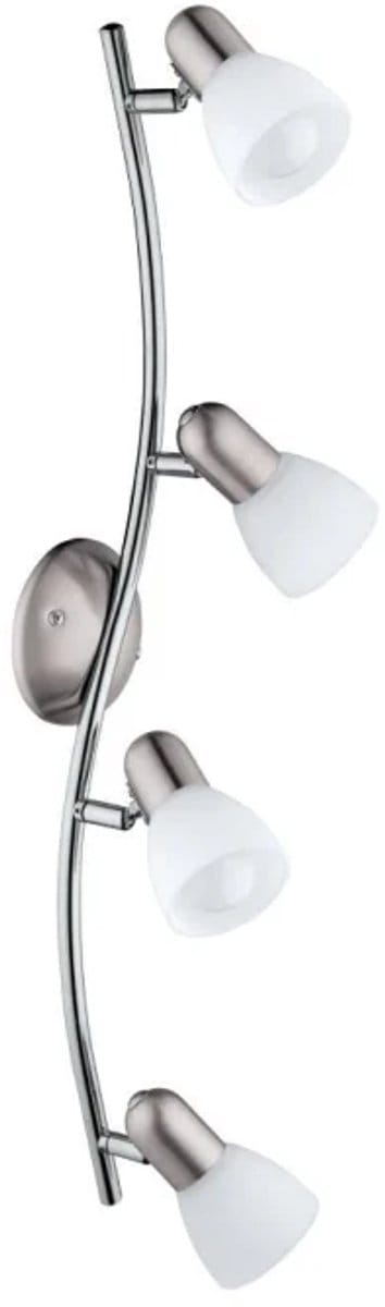 Eglo DAKAR Plafondlamp LED Chroom, Nikkel mat, 4-lichts