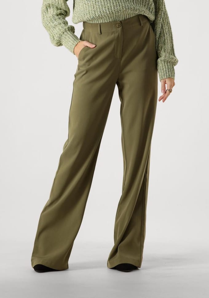 Ydence Pants Solange Tall Broeken Dames - Groen - Maat XS