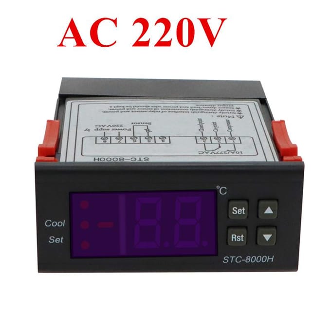 STC-8000H Digitale Microcomputer Thermostaat LCD Temperatuurregelaar voor Koelkast Verwarming Koeling Thermoregulator