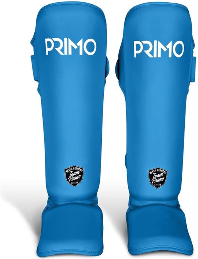 Primo Classic Muay Thai Scheenbeschermer - Mayan Blue - blauw - Maat M