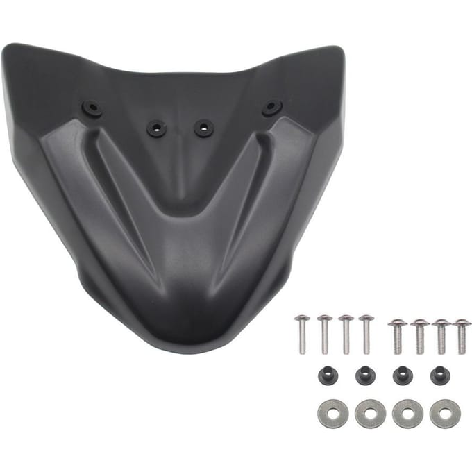 Motorfiets Voorspatborden Snavel Kuip Wiel Bovenste Cover Hugger Cowl Extension Vervanging voor zwart