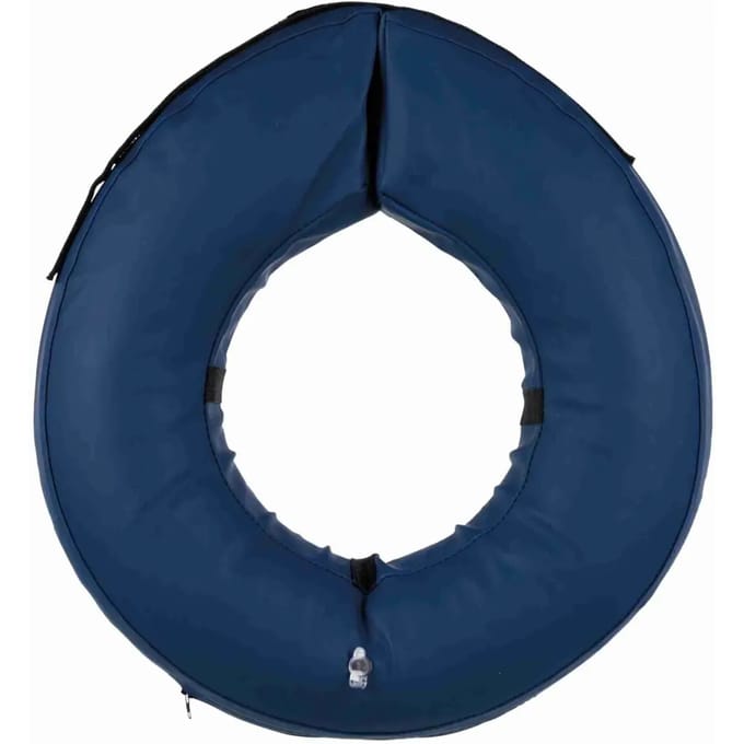 Trixie - Beschermkraag - Opblaasbaar - Blauw - 66-78 x 12 cm
