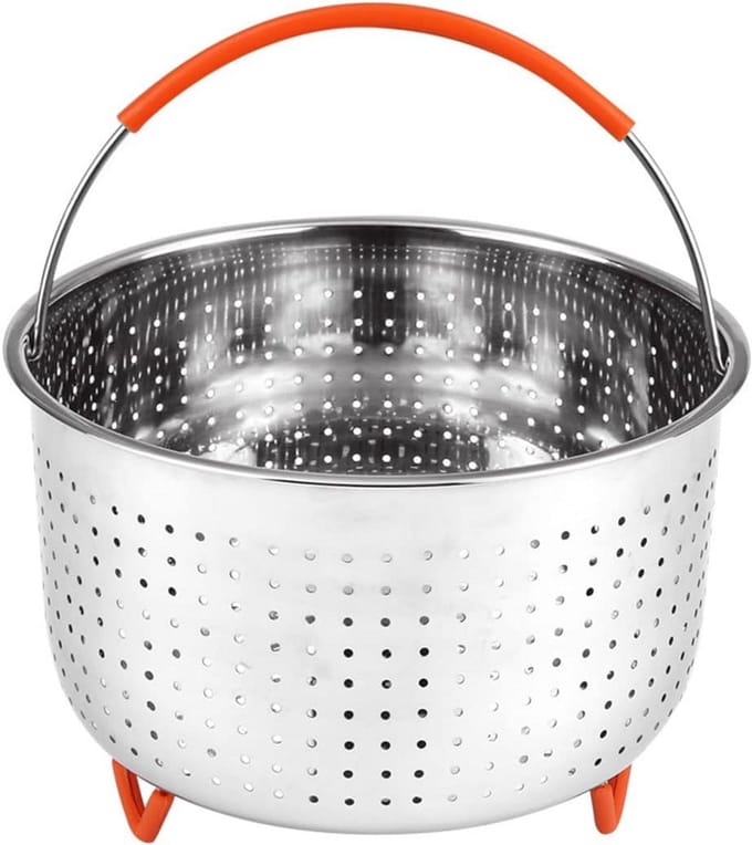 Stoommand RVS - Kookmand Accessoire - Gezond Koken - Efficiënte Stoomverdeling - 3 Liter - Zilver