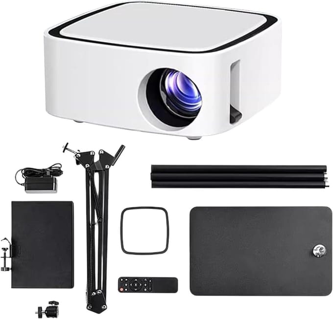 Kunstprojector Tekenen - Schets Projector - Creatieve Projecten - Draadloze Smartphone Verbinding - 16 tot 110 inch - Wit