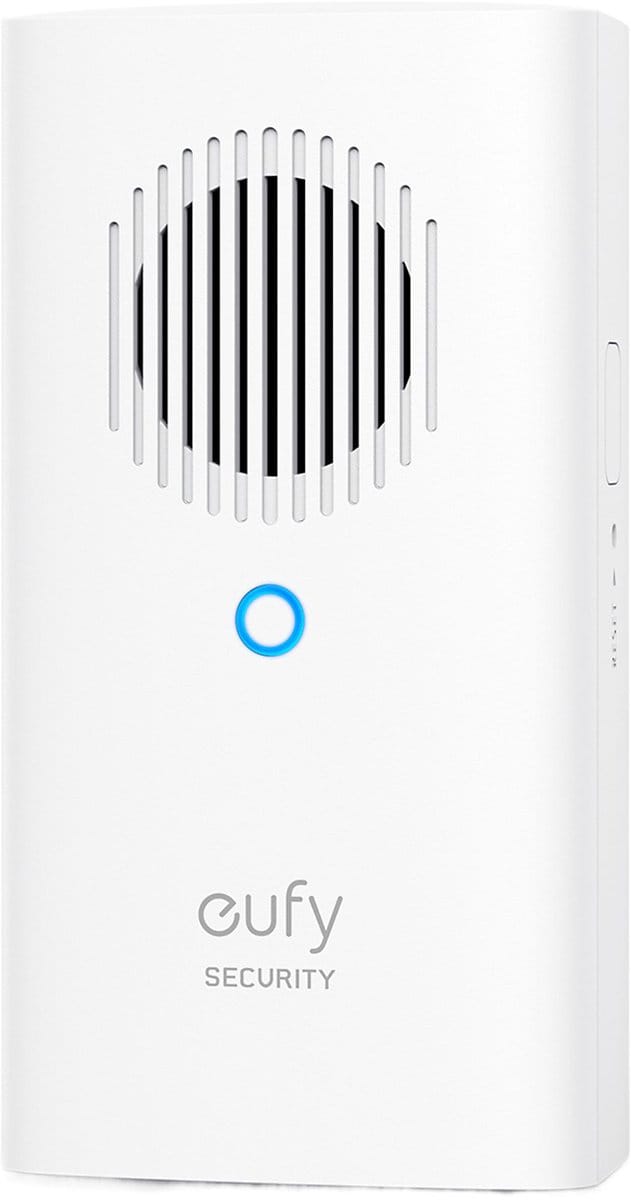 eufy aanvullende gong voor beveiligingsvideodeurbel, draadloze binnenbel, vereist videodeurbel E340, zonder vertraging, instelbaar volume, 8