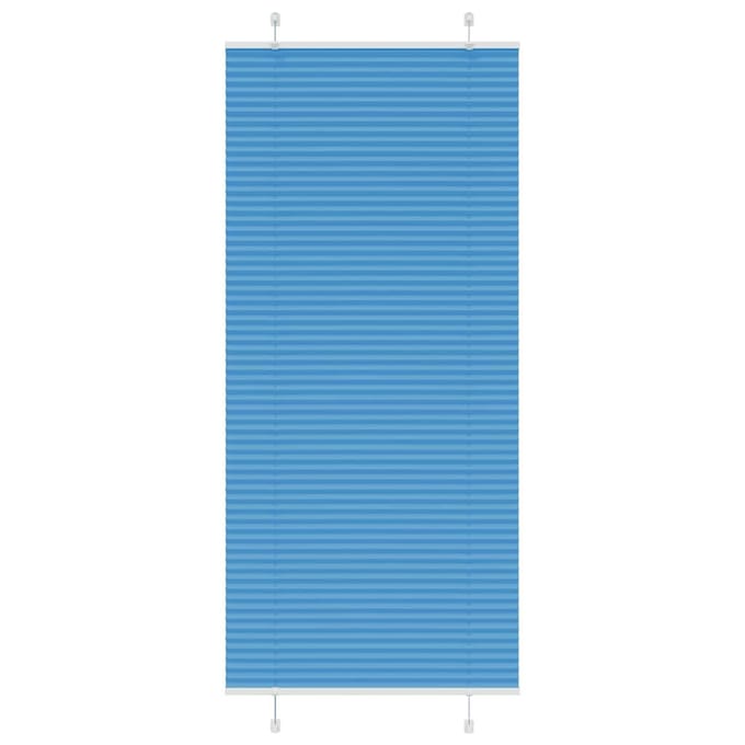 vidaXL - Plissé - rolgordijn - 95x200 - cm - stofbreedte - 94,4 - cm - polyester - blauw