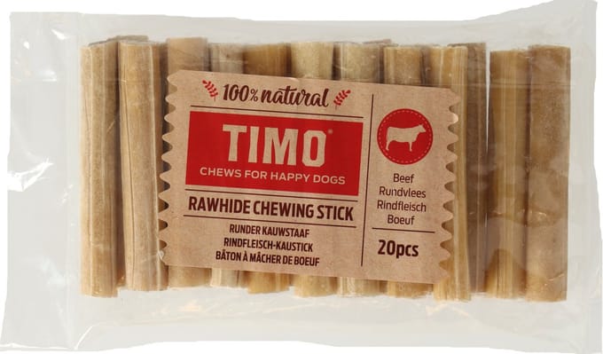 Timo Rund Kauwstaaf 13 cm - Hondensnacks - 20 stuks