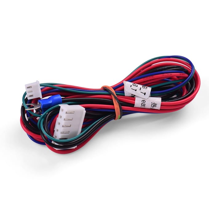 Anet 20AWG Câble de Lit Chauffant Amélioré Ligne de Lit Chaud Fil de Lit Chauffant Longueur 90cm 35.4 Pouces pour Anet Anet A8 A6 A2 A3 E12 E10 multicolore