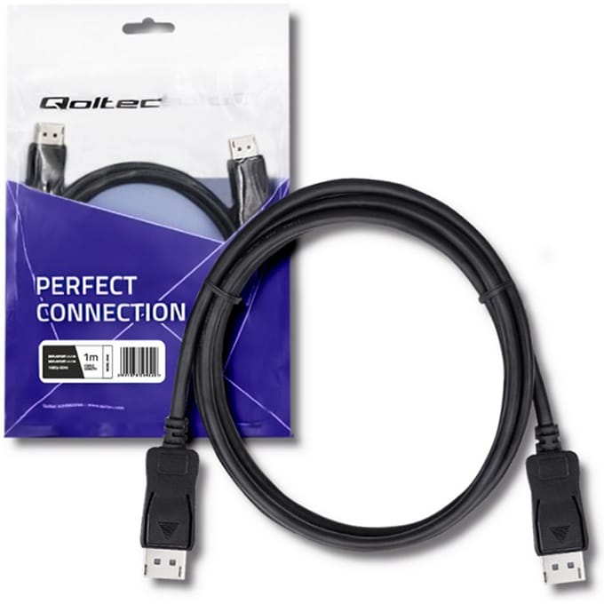 Qoltec DisplayPort v1.1 mannelijk |   DisplayPort v1.1 mannelijk |   4K |   1 meter