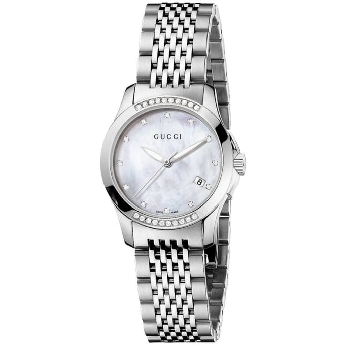 Gucci YA126510 G-Timeless Parelmoer Vrouwenhorloge