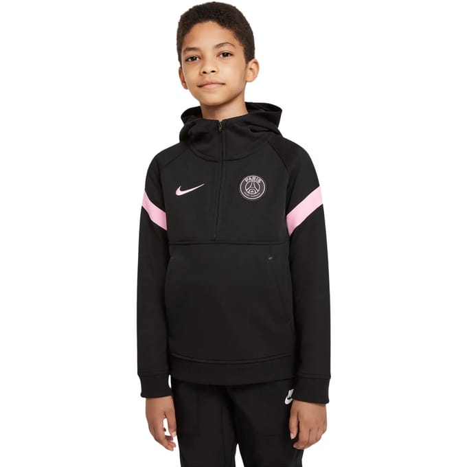 Sweater met kap en 1/2 rits voor kinderen PSG Dri-FIT 2021/22