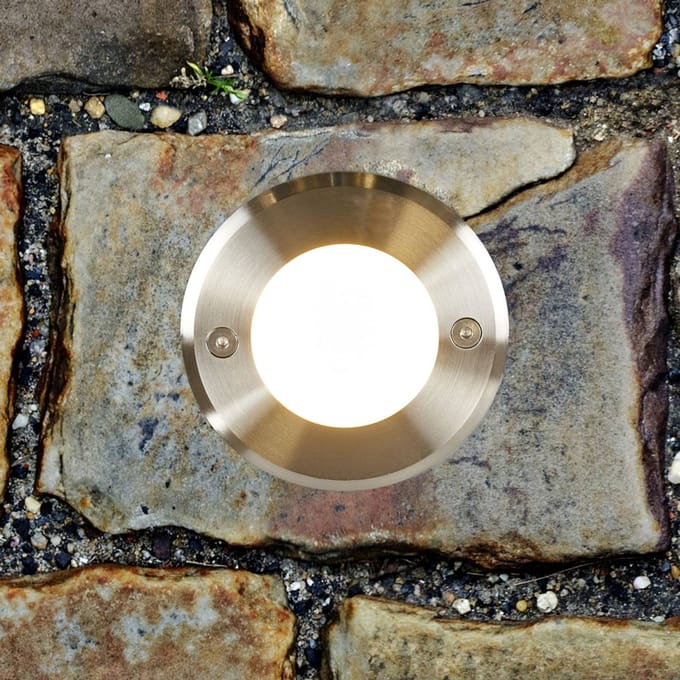 FARO BARCELONA Roestvrij staal - moderne LED grondspot inbouwlamp LED-18