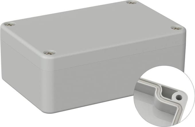 TRU COMPONENTS TC-9065596 Industriële behuizing 98 x 64 x 36.4 ABS Grijs-wit (RAL 7035) 1 stuk(s)