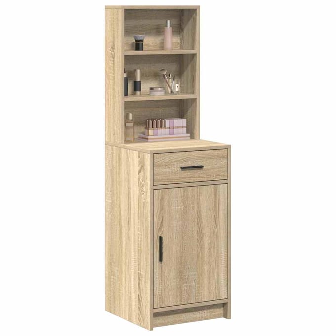 vidaXL - Highboard - Sonoma - Eik - 41 - x - 40 - x - 135 - cm - Bewerkt - hout