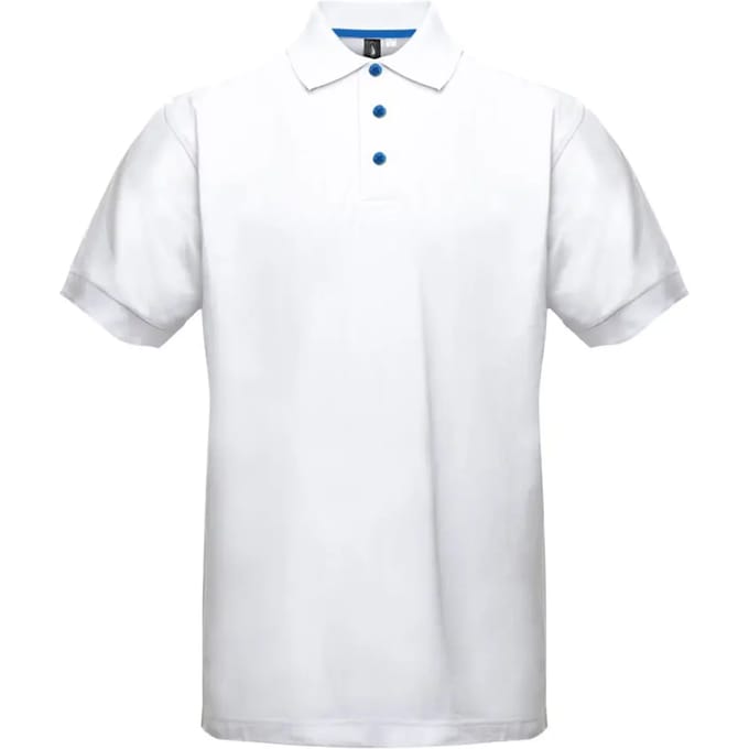 Polo met contrasterende knopen Pen Duick