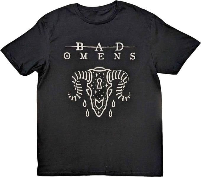 Bad Omens - Ram Skull Heren T-shirt - L - Zwart