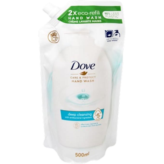 Dove Care & Protect Deep Cleansing Handzeep Navulverpakking – 500 ml