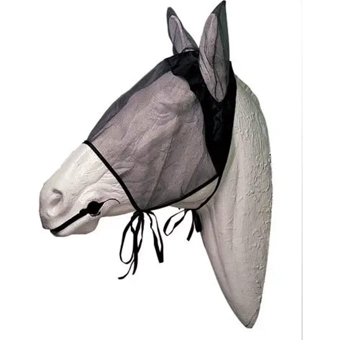 Vliegenmasker voor paard met oorkappen Hispano Hipica