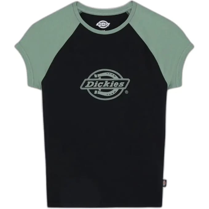 Dickies Forth Shaw Raglan T-shirt Met Korte Mouwen Zwart XS Vrouw