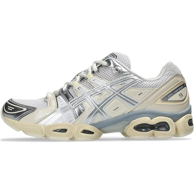 Baskets ASICS Gel Nimbus 9 Blanc Argent Pur Unisexe 1201A424-106 43.5 beige