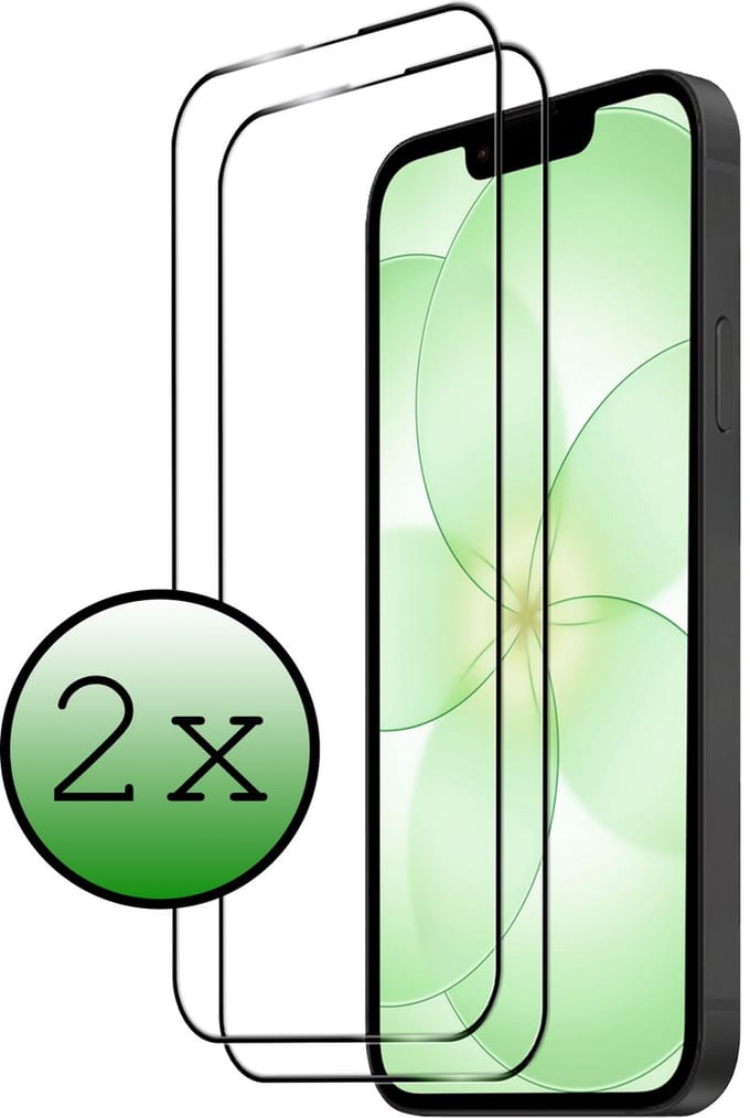 Screenprotector - 2 Stuks Geschikt voor Apple iPhone 17e - Full Cover - Beschermglas - Gehard Glas - Tempered Glass - Screen Protector