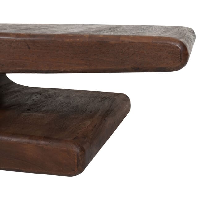 Salontafel Maan - Espresso Mangohout - 110 x 60 cm - Organisch - Japandi