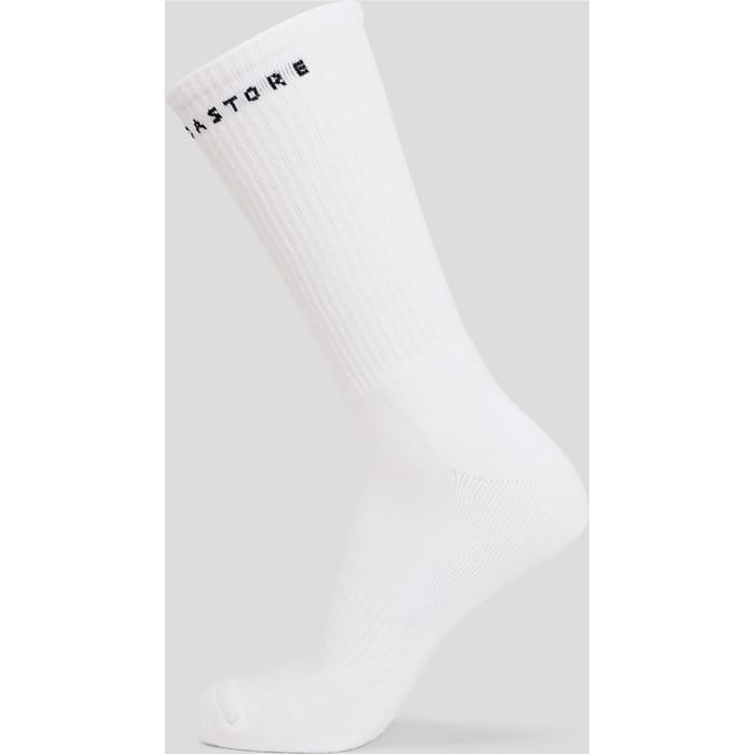 Heren Basic Crew Sokken 2 Stuks - Wit