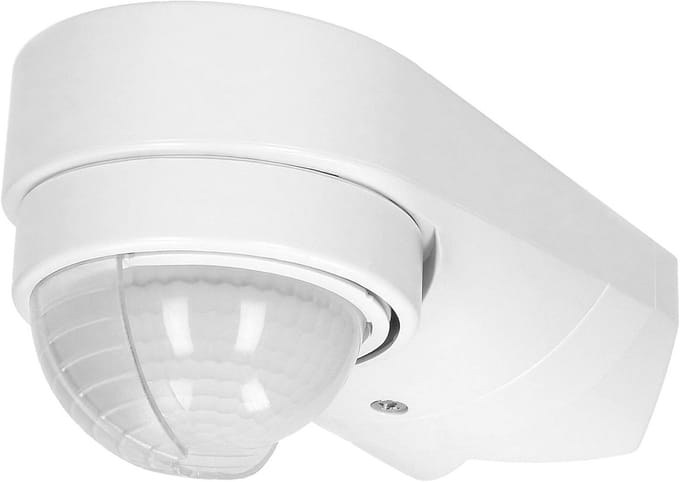 Bewegingsmelder Buiten IP65 12m 240° 1200W met Schemersensor en Montage opties