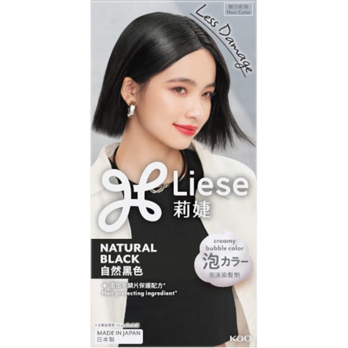 Kao - Liese Creamy Bubble Color  - 1 Box - Natural Black