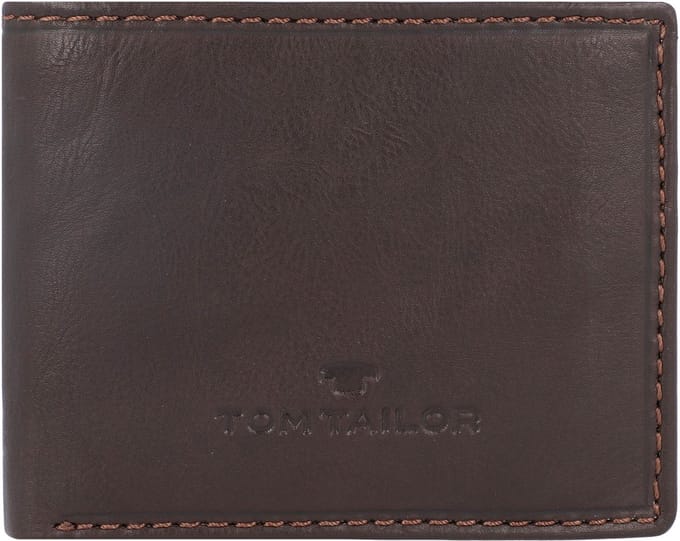 Tom Tailor Lary Portemonnee Leer 10 cm - Jongens - Horizontaal - brown