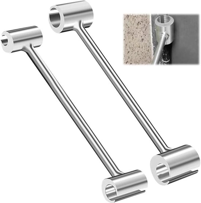 Dailygoods- Deurscharnier-Instelsleutel - 2 Stuks - Ergonomisch