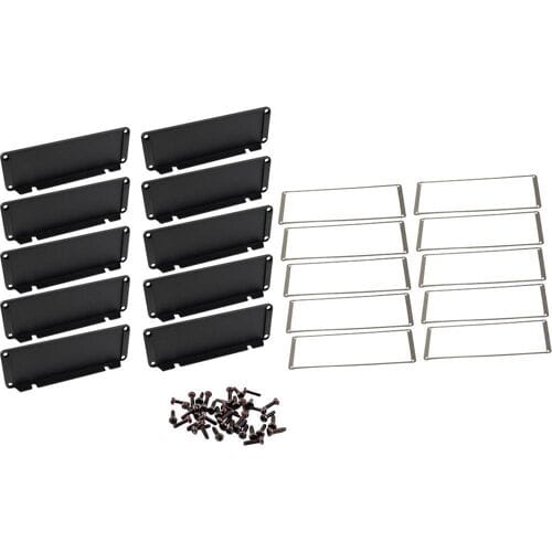 Hammond Electronics End plate Aluminium Zwart (l x b x h) 16 x 169 x 57 mm 10 stuk(s)