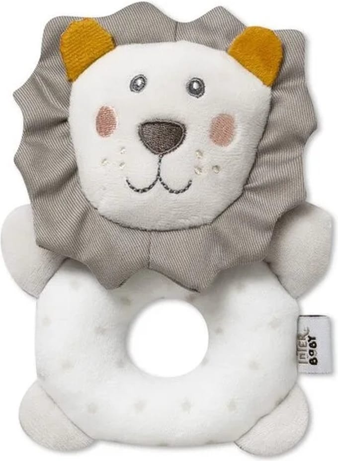 baby - geschenk - rammelaar - leeuw - geboorte - kraamcadeau - feestdagen
