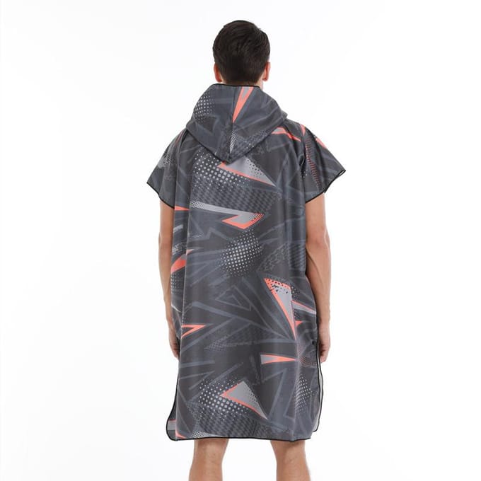 Poncho de Surf Serviette Microfibre Poncho de Surf à Capuche Robe de Bain pour se Changer Séchage Rapide Serviette de Plage Piscine avec Capuche Combinaison Néoprène 110X80cm