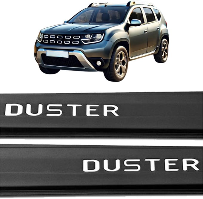 Letters voor de deurpanelen van de Dacia Duster 2018-2024, matzilver.