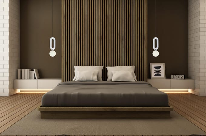 MASSO Grijze Hanglamp met Vilt - Modern Design G9