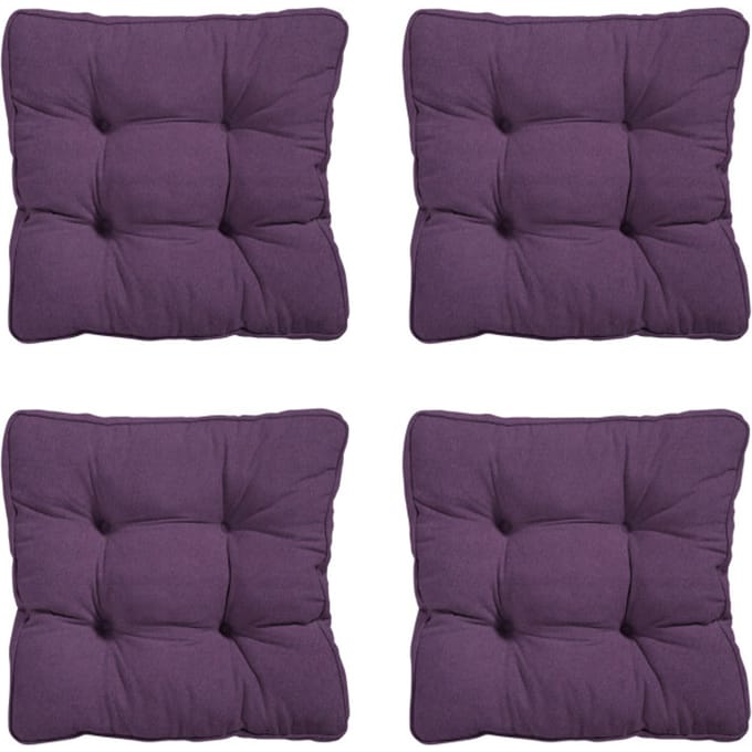 Madison - Zitkussen Florance Panama purple - Ca. 47x47 cm - Set van 4