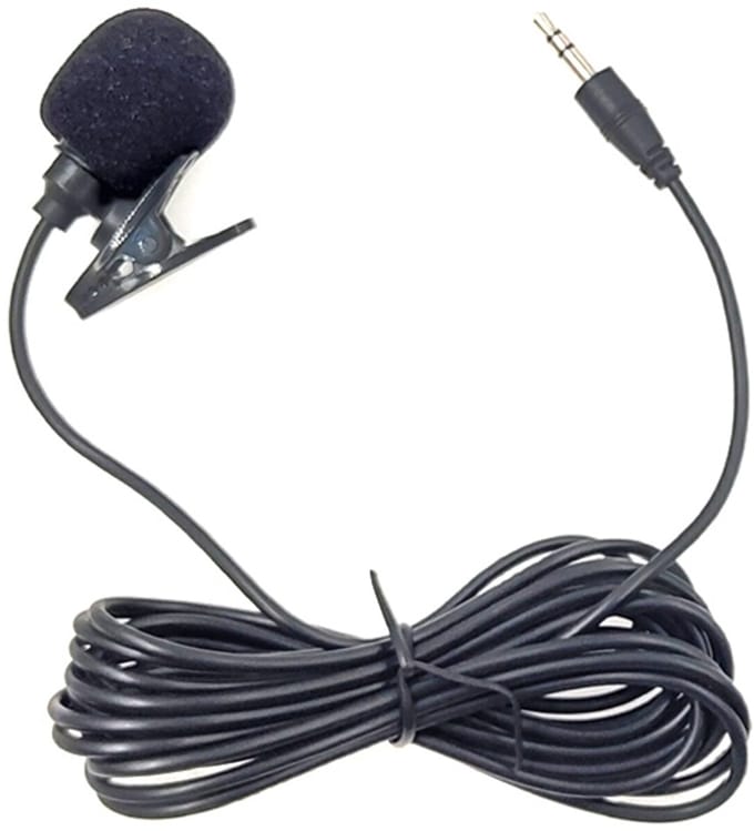 Lavalier Dasspeldmicrofoon met 3.5mm Jack AUX aansluiting - 3 Meter Kabel - Geschikt voor Smartphone, Camera en Laptop - zwart