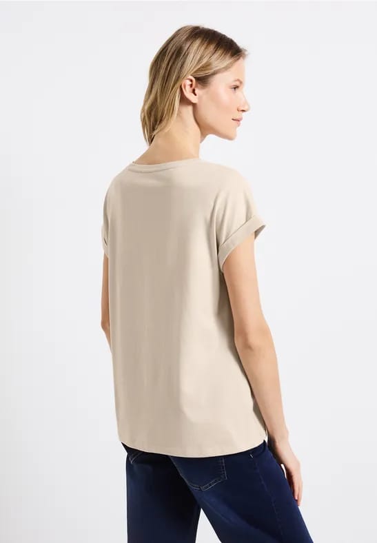Shirt met folietekst