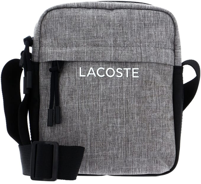 LACOSTE Cameratas Schoudertas Vertical Camera Bag Gris Chine Noir Grijs