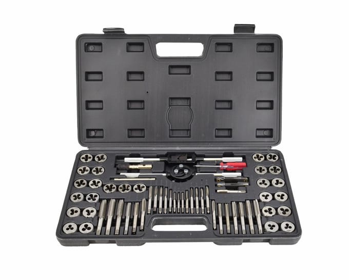AWTOOLS Serie - Gewindesnijset - 60-delig - M3-M12 - Staal