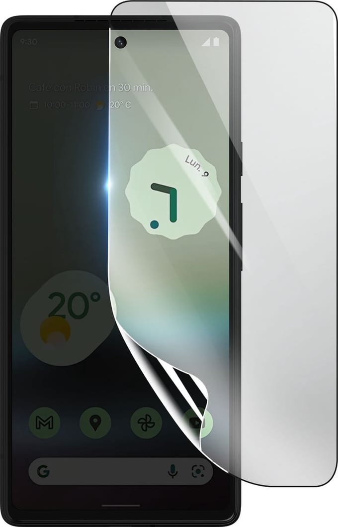 3mk, Geschikt voor Google Pixel 6a, Schokbestendige Hydrogel Screenprotector, Transparant