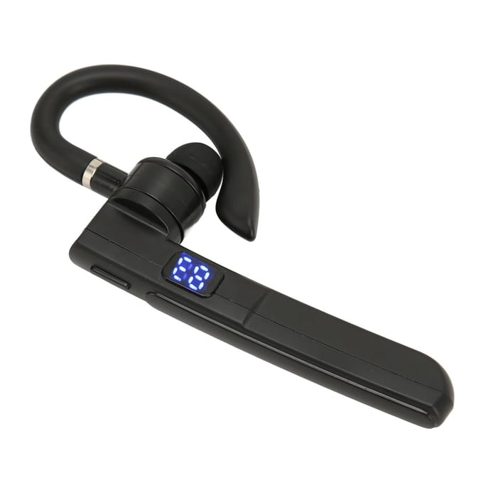 Bluetooth Oortje Handsfree Enkel Oor Ruisonderdrukking Digitaal Display IPX7 Waterdicht Spraak