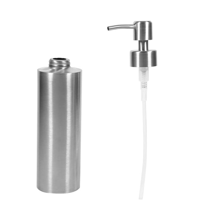 350ml RVS Zeepdispenser Keukenaanrechtkraan Badkamer Shampoo Doos Zeepcontainer gray