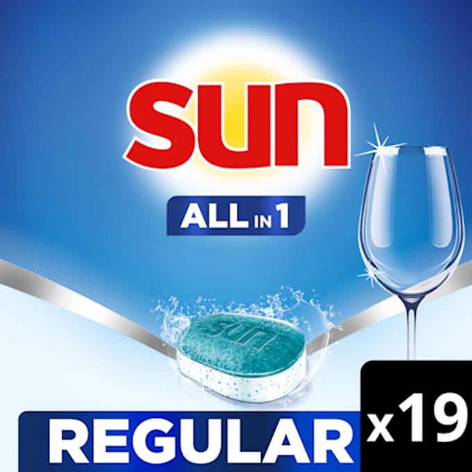 Sun Vaatwastabletten All-in-1 Normaal - 19 stuks