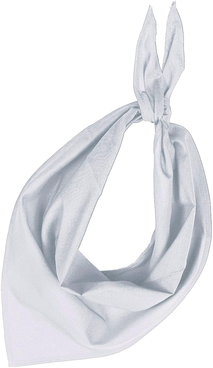 Zakdoek bandana wit