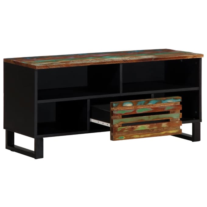 vidaXL - Tv-meubel - 100x34x46 - cm - massief - acaciahout