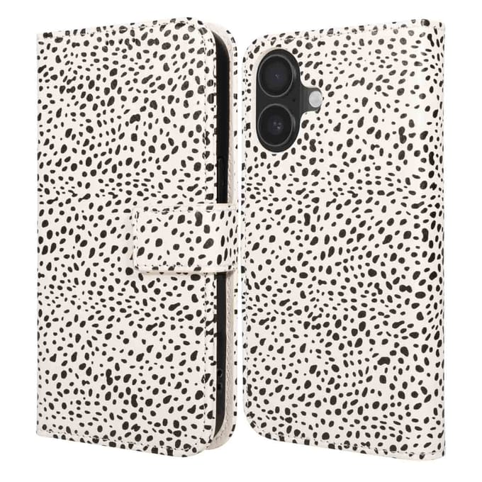 imoshion Hoesje - Geschikt voor Apple iPhone 17 - Design Bookcase smartphone - Desert Dots